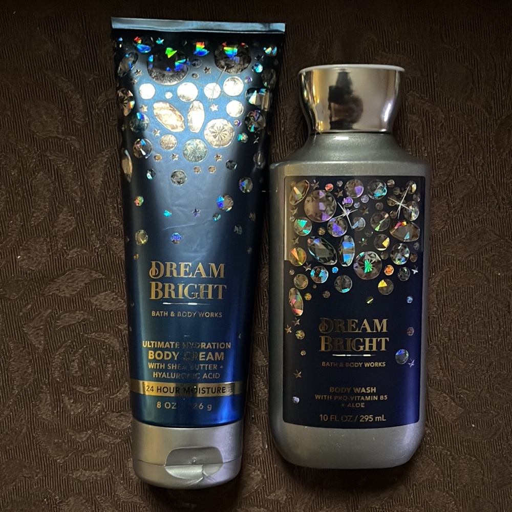 BBW Dream Bright body cream and body wash.